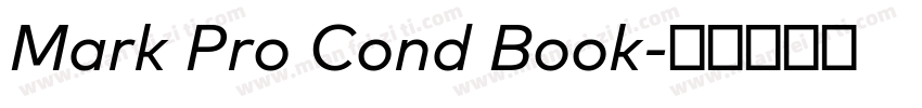 Mark Pro Cond Book字体转换